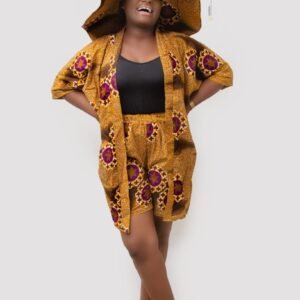 Kwansima 2 piece kimono with Sun hat