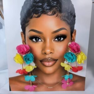 Latasha Multicolored Statement Earrings
