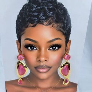 Classy Lady Pink Earrings